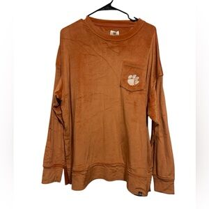 Clemson Tigers Sweatshirt with Pocket Logo - L/XL